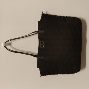 Kate Spade Black Quilted Nylon Bag.